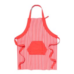 HEMA Keukenschort Met Strepen Chambray Katoen (koraal)