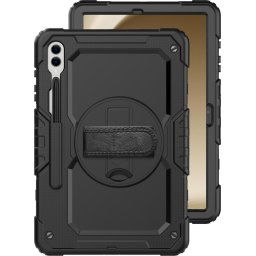 Just in Case Samsung Galaxy Tab S9 Plus / S9 FE Plus Rotating Back Cover Noir