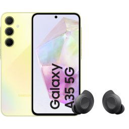 Samsung Galaxy A35 128 Go Jaune 5G + Samsung Galaxy Buds FE