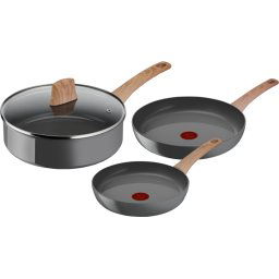 Tefal Renew Set de Poêles à Frire Céramique 24 + 28 cm + Poêle Paysanne 24 cm