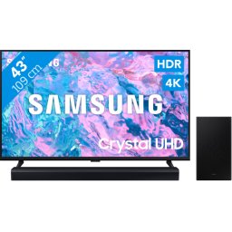 Samsung Crystal UHD 43CU7040 (2024) + Barre de Son