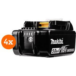 Makita BL1850B Batterie LXT 18 V 5,0 Ah Lot de 4