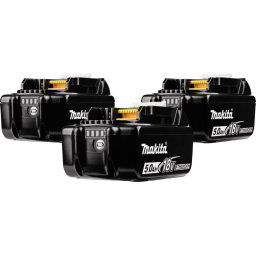 Makita BL1850B Batterie LXT 18 V 5,0 Ah Lot de 3