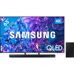 Samsung QLED 4K 65Q74D (2024) + Barre de Son