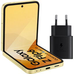 Samsung Galaxy Z Flip 6 512 Go Jaune 5G + Samsung Chargeur 25 W Noir