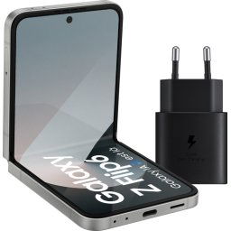 Samsung Galaxy Z Flip 6 512 Go Argent 5G + Samsung Chargeur 25 W Noir