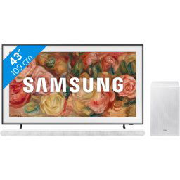 Samsung The Frame 43LS03D (2024) + Barre de Son Blanc