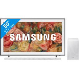 Samsung The Frame 50LS03D (2024) + Barre de Son Blanc