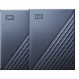 WD My Passport for Mac 5 To Type-C Bleu - Lot de 2