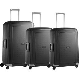 Samsonite S'Cure Valise à 4 Roulettes 69 + 75 + 69 cm Noir Set de Valises