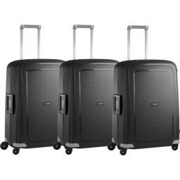 Samsonite S'Cure Valise à 4 Roulettes 69 cm Noir Set de 3 Valises
