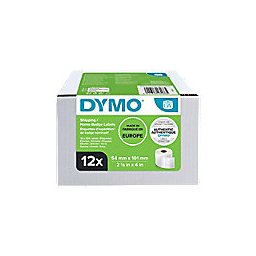 Dymo LW S0722420 / 99014 Authentiek Verzend-/Naambadge etiketten Zelfklevend Wit 54 x 101 mm 12 Rollen à 220 Etiketten