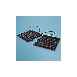 R-Go Tools Ergonomisch Bedraad Split Toetsenbord QWERTZ DE USB Zwart