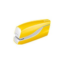 Leitz NeXXt WOW Elektrische nietmachine 5566 full strip 10 Vel Geel Kunststof, metaal
