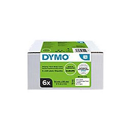 Dymo LW 2093092 / 99014 Authentiek Verzend-/Naambadge etiketten Zelfklevend Wit 54 x 101 mm 6 Rollen à 220 Etiketten