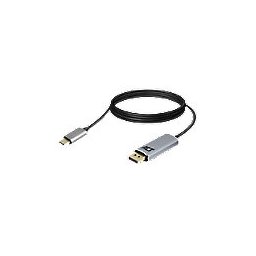 ACT AC7035 1 x USB C male naar 1 x Display Port female aansluitkabel 1.8m Grijs