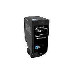 Lexmark Tonercartridge Origineel 74C2HCE cyaan