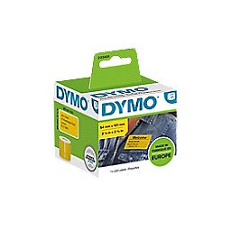 DYMO LW 2133400 Etiket Authentiek Zelfklevend Zwart op geel 54 mm (B) x 101 mm (L) 220 Etiketten