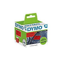 DYMO LW 2133399 Verzendetiketten Zelfklevend Zwart op Rood 54 mm (B) x 101 mm (L) 220 Etiketten