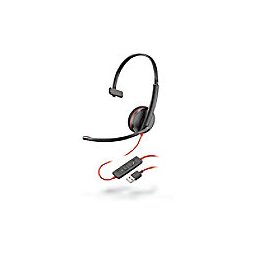 Plantronics C3210 Bedraad Mono Headset Op oor USB Zwart