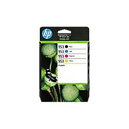HP 953 originele inktcartridge 6ZC69AE zwart, cyaan, magenta, geel multipak 4 stuks