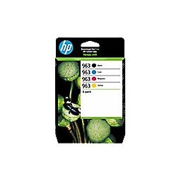 HP 963 originele inktcartridge 6ZC70AE zwart, cyaan, magenta, geel multipak 4 stuks