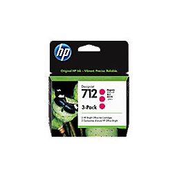 HP 712 Origineel Inktcartridge 3ED78A Magenta 3 Stuks à 29 ml