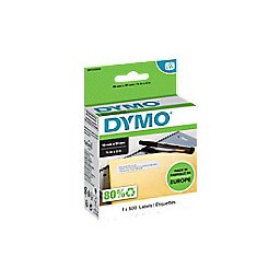 DYMO LW Multifunctionele etiketten Authentiek 11355 18432 Zelfklevend Zwart op Wit 19 x 51 mm 500 Etiketten