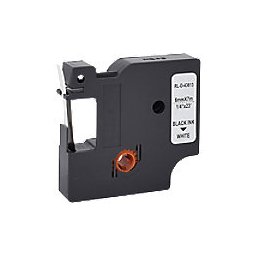 Etiketteertape D1 S0720780 / 43613 Compatibel Dymo Zelfklevend Zwart op Wit 6 mm x 7m