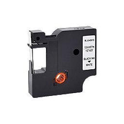 Etiketteertape D1 S0720530 / 45013 Compatibel Dymo Zelfklevend Zwart op Wit 12 mm x 7m