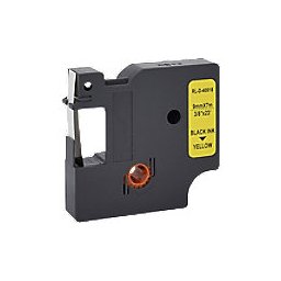Etiketteertape D1 S0720730 / 40918 Compatibel Dymo Zelfklevend Zwart op Geel 9 mm x 7m