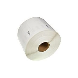 LW Etiketrol Compatibel DYMO 11354 5DY11354-WT Zelfklevend Zwart op Wit 86 mm 1000 Etiketten