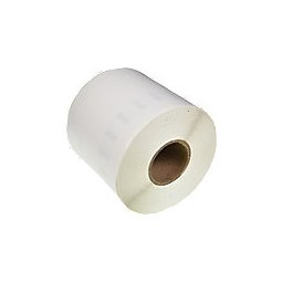 LW Etiketrol Compatibel DYMO 99018 5DY99019-WT Zelfklevend Zwart op Wit 65 mm 110 Etiketten