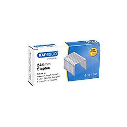 Rapesco Nietjes 24/6 S24602Z3 Staal Zilver Pak van 5000