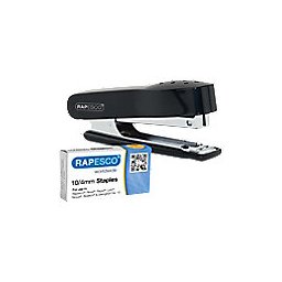 Rapesco Set Nietmachine 1573 Halve strip Zwart 12 Vel ABS (Acrylonitril-butadieen-styreen), metaal