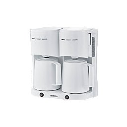 SEVERIN koffiezetapparaat KA 9314 wit Duo met thermoskannen 2 x 8 kopjes
