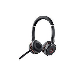 Jabra Evolve SE 75 UC draadloze stereoheadset over-hoofd, over-oor ruisonderdrukking Bluetooth zwart,