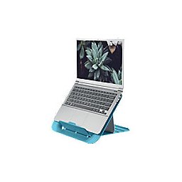 Leitz Ergo Cosy Ergonomische in Hoogte Verstelbare Laptopstandaard met Koelstand 6426 Draagt Tot 17 inch Blauw