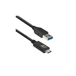 ACT USB-kabel AC7417 Zwart 2 m