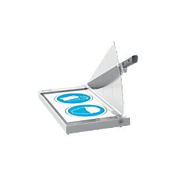 Leitz Precision Office Snijmachine 9022 A3 420 mm Stalen Snijblad Premium Snijoppervlak van Glas EdgeGlow Licht Grijs 15 Vel