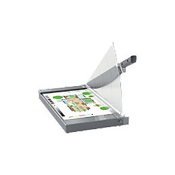 Leitz Precision Office Pro Papiersnijmachine 9024 A3 420 mm Stalen snijblad Hoogwaardig glazen bed EdgeGlow verlichting Grijs 25 Vel