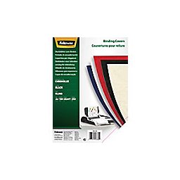 Fellowes Inbindkaft A4 Karton Glanzend zwart 100 stuks