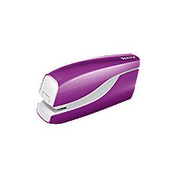 Leitz NeXXt WOW Elektrische nietmachine 5566 half strip 10 Vel Paars Nr. 10 Kunststof, metaal