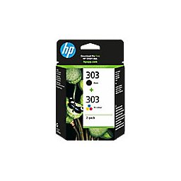 HP 303 originele inktcartridge 3YM92AE zwart, cyaan, magenta, geel multipak 2 stuks
