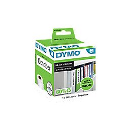 DYMO LW Ordnerrugetiketten Authentiek 99019 18433 Zelfklevend Zwart op Wit 59 x 190 mm 110 Etiketten