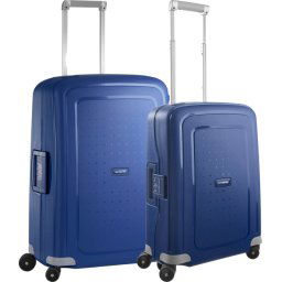 Samsonite S'cure Valise à 4 Roulettes 55 + 69 cm Bleu Foncé Set de Valises