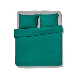 HEMA Dekbedovertrek Flanel 240x200/220 Melange Donker Groen (donkergroen)