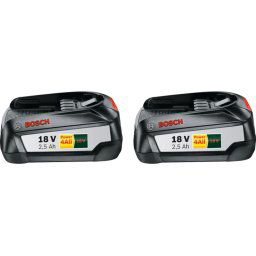 Bosch Batterie lithium-ion 18 volts 2,5 Ah (2x)