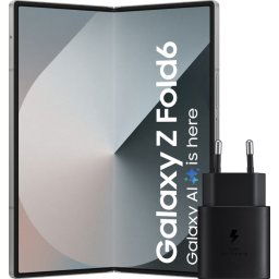Samsung Galaxy Z Fold 6 512 Go Argent 5G + Samsung Chargeur 25 W Noir