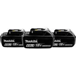Makita BL1860B LXT 18 V 6,0 Ah Batterie Lot de 3